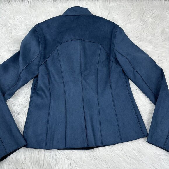 Yansi Fugel Women's NWT Blue Full Zip MOTO Designer Jacket S/C34.25 - Picture 10 of 15